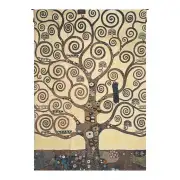 Lebensbaum Klimt Tree Of Life Belgian Tapestry Wall Hanging - 26 in. x 38 in. Cotton/Treveria/Acrylic by Gustav Klimt