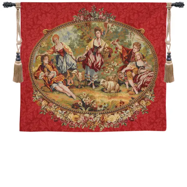 Bergers Et Bergeres French Tapestry