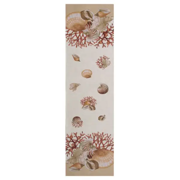 Shells Light  French Tapestry Table Runner