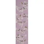 Passerines Branch Pink French Table Mat - 19 in. x 71 in. Cotton by Charlotte Home Furnishings