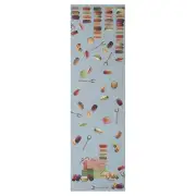 Macaroons Blue  French Tapestry Table Runner