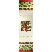 Strawberries French Tapestry Table Runner