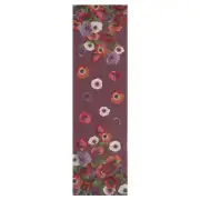 Anemones Purple  French Tapestry Table Runner