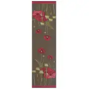 Poppy Gray  French Tapestry Table Runner