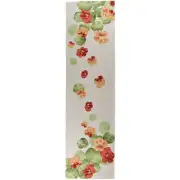 Nasturtium White  French Tapestry Table Runner