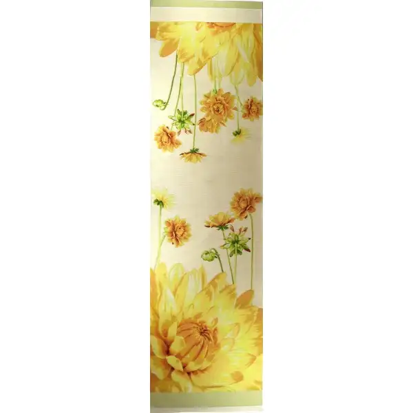 Runner Yellow Dahlias Light  French Tapestry Table Runner