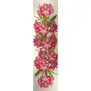 Amaryllis White   French Tapestry Table Runner