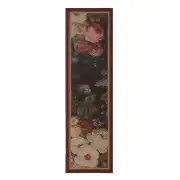 Flowers Dark  French Tapestry Table Runner