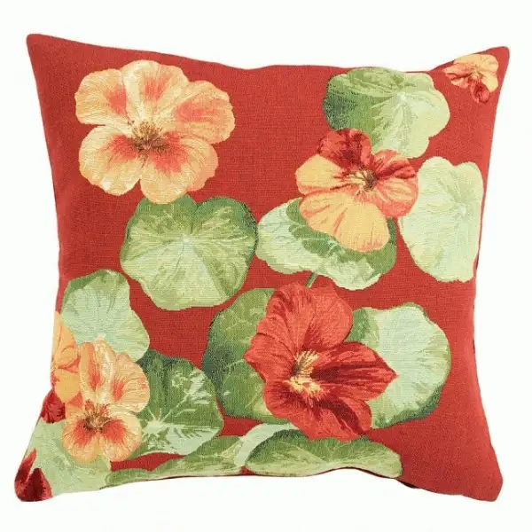 Nasturtium Red I Cushion