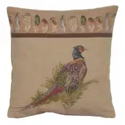 Pheasant Decorative Tapestry Pillow