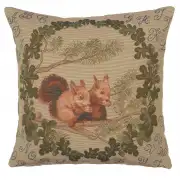 Squirrels Decorative Tapestry Pillow