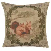 Squirrels French Tapestry Cushion