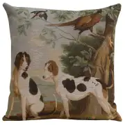 Hunting Dogs Decorative Tapestry Pillow