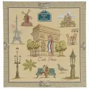 Paris Arc De Triomphe Decorative Tapestry Pillow
