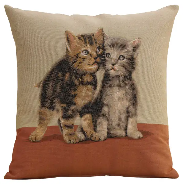 Two kittens I French Tapestry Cushion