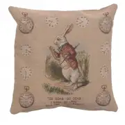 The Late Rabbit Alice In Wonderland I French Couch Cushion