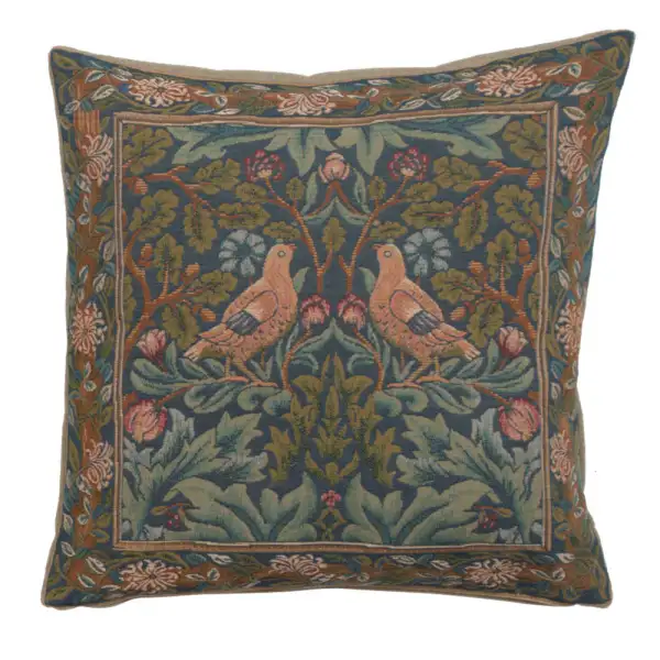 C Charlotte Home Furnishings Inc Brother Bird French Tapestry Cushion - 14 in. x 14 in. Cotton by William Morris