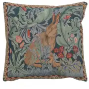 Rabbit As William Morris Right Small Decorative Tapestry Pillow