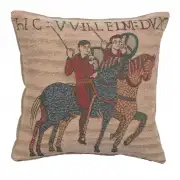 Bayeux Horseriders French Tapestry Cushion