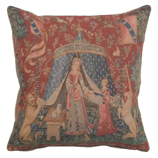 A Mon Seul Desir III Small French Couch Cushion