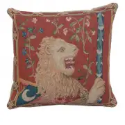 The Medieval Lion French Tapestry Cushion