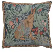 Rabbit As William Morris Right Large Decorative Tapestry Pillow
