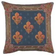 Lys flower In Blue  Cushion