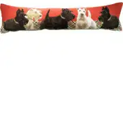 Scottish Dogs Bolster Bolster Cushion – 35 in. x 10 in. Cotton by Charlotte Home Furnishings