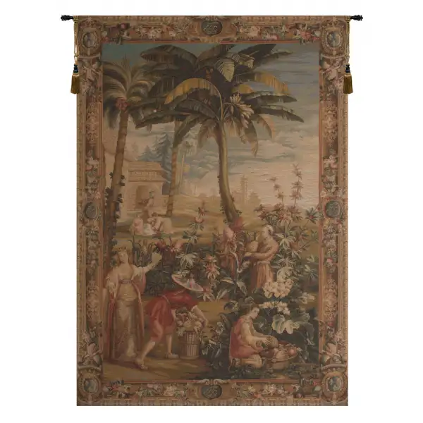 La Recolte des Ananas I French Tapestry