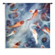 Koi Pond Large Tapestry Wall Art