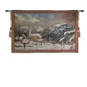 Alpine Village Tapestry Wall Art