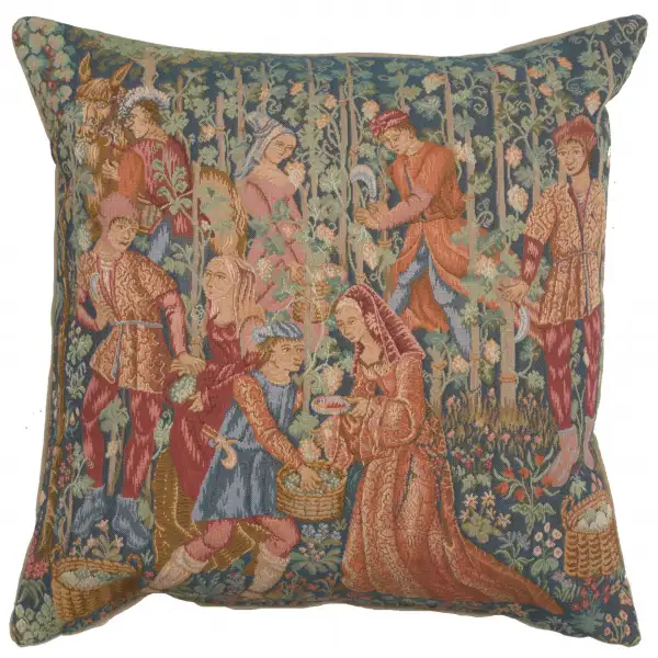 Wine Making  French Tapestry Cushion