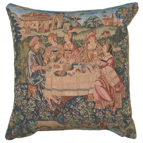 The Feast I Cushion - 19 in. x 19 in. Cotton by Charlotte Home Furnishings