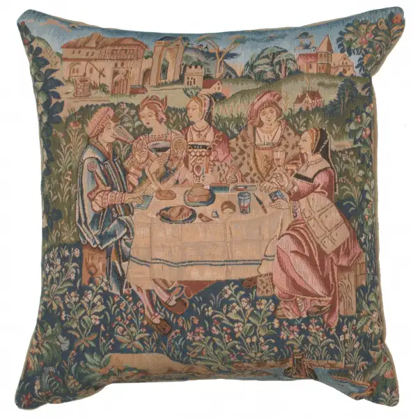 The Feast I French Tapestry Cushion