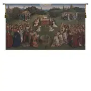 Adoration of the Mystic Lamb European Tapestry Wall Hanging