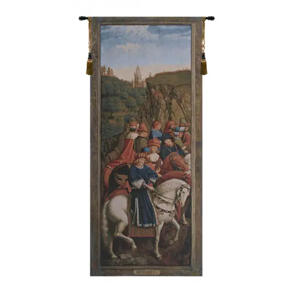 Just Judges I Belgian Tapestry Wall Hanging - 24 in. x 57 in. cotton by Jan and Hubert van Eyck