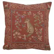 Medieval Fox Decorative Tapestry Pillow