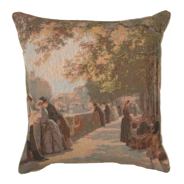 Bank of the River Seine II Cushion