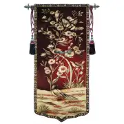 Wild Birds and Flowers Right Tapestry Wall Art