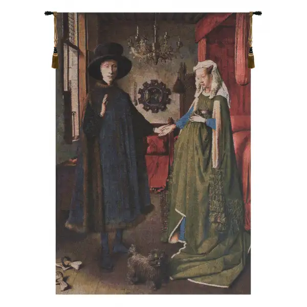 Arnolfini Portrait  Belgian Tapestry Wall Hanging