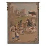 Templars French Wall Tapestry - 29 in. x 39 in. wool/cotton/other by Charlotte Home Furnishings