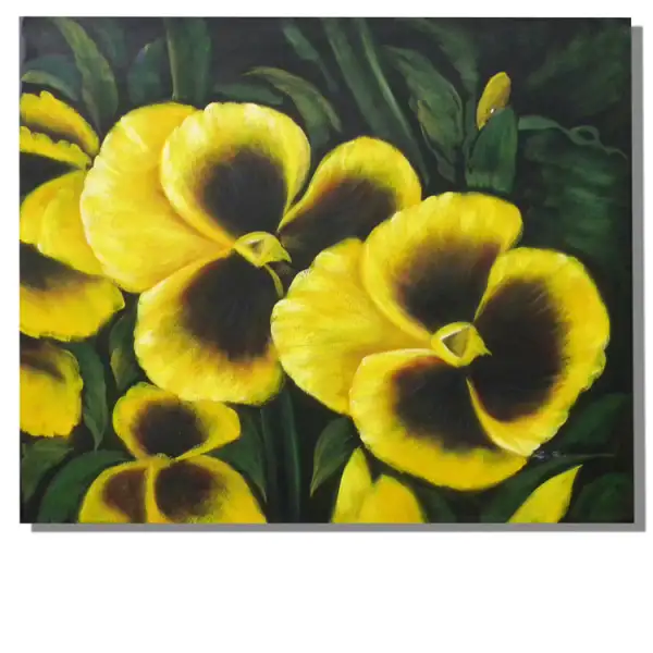 Yellow Peony Canvas Oil Painting