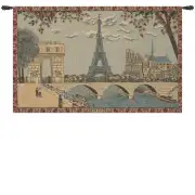 Paris, Arc and Notre Dame European Tapestry