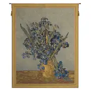 Vase Iris by Van Gogh Belgian Wall Tapestry
