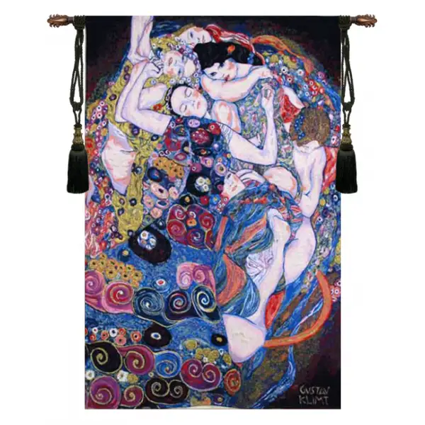 Virgin by Klimt Belgian Tapestry Wall Hanging