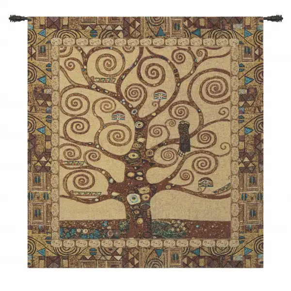 Stoclet Tree by Klimt Belgian Wall Tapestry