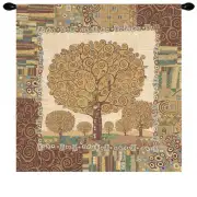 New Tree of Life by Klimt Belgian Wall Tapestry