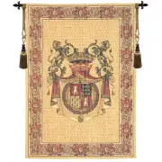 Tours Blason Belgian Tapestry Wall Hanging