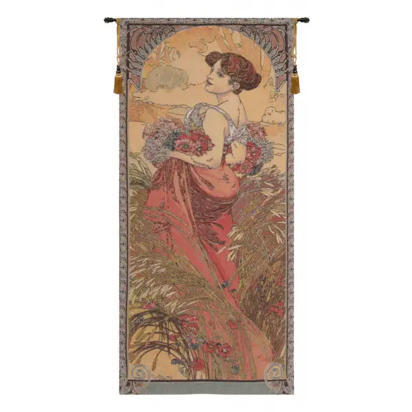 Mucha Summer I Belgian Wall Tapestry