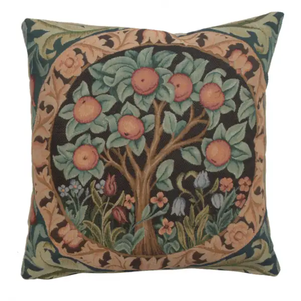 C Charlotte Home Furnishings Inc Orange Tree I French Tapestry Cushion - 19 in. x 19 in. Cotton by William Morris